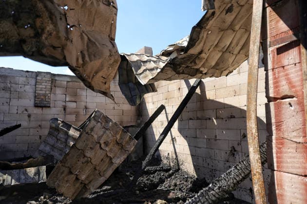 A house is damaged by a Russian drone attack, Oleksandrivka village, Odesa region, Ukraine, June 8, 2026. (Photo by Nina Liashonok Ukrinform) Russian troops attack Odesa and region with drones  Copyright: xNinaxLiashonokx