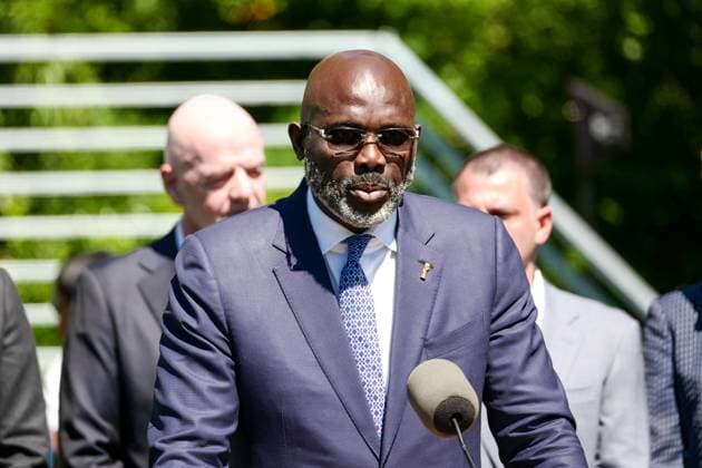 New York, NY- June 8: Governor Hochul and Mayor Mamdani make a World Cup FIFA announcement of a free watch party in Central Park for the FIFA World Cup 2026 Final on Sunday, July 19. With FIFA President Gianni Infantino, George Weah on June 8, 20267 Credit: AdMedia USA - ZUMAa123 20260608_zaa_a123_301 Copyright: xCamaraxPorterx