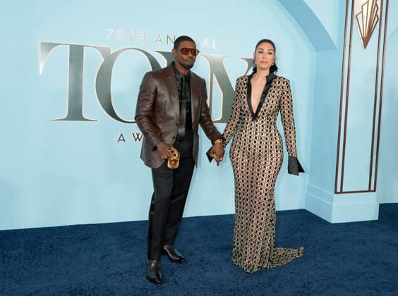 79th Annual Tony Awards, Usher, Jennifer Goicoechea attends the 79th Annual Tony Awards, held at Radio City Music Hall in New Yorkers City, Sunday, June 7, 2026., Credit:Jennifer Graylock Avalon United States, New York, New York City, Radio City Music Hall  Copyright: xJenniferxGraylockx xAvalonx 1108926720