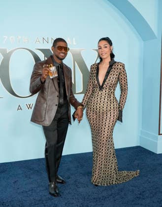 79th Annual Tony Awards, Usher, Jennifer Goicoechea attends the 79th Annual Tony Awards, held at Radio City Music Hall in New Yorkers City, Sunday, June 7, 2026., Credit:Jennifer Graylock Avalon United States, New York, New York City, Radio City Music Hall  Copyright: xJenniferxGraylockx xAvalonx 1108926789