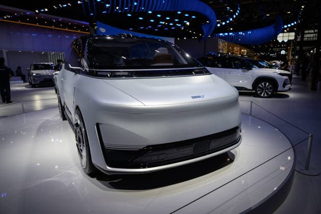 30th Guangdong-Hong Kong-Macao Greater Bay Area Auto Show SHENZHEN, CHINA - JUNE 8: A GEELY concept EV is displayed during the 30th Guangdong-Hong Kong-Macao Greater Bay Area Auto Show on June 8, 2026, in Shenzhen, Guangdong Province, China.The theme of the auto show is technology oriented, future oriented, and market-oriented, with a total scale of 300000 square meters and multiple high-tech new energy vehicles unveiled. Stringer Anadolu Shenzhen China. Editorial use only. Please get in touch for any other usage.  Copyright: x2026xAnadoluxStringerx