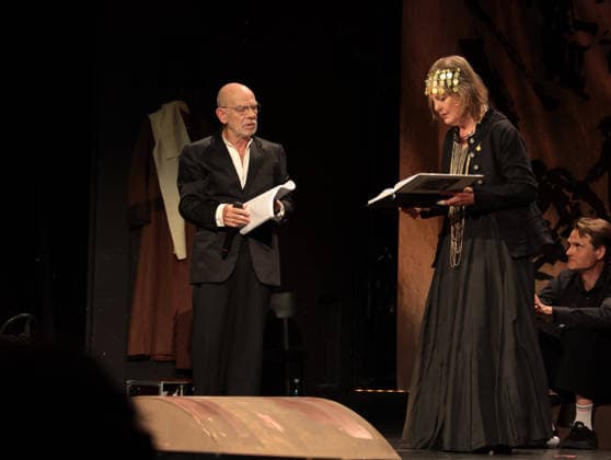 RECORD DATE NOT STATED Martin Wuttke und Angela Winkler, Fabian Hinrichs in Berlin-Troja unseres Lebens ... , ein Abend für Bazon Brock zum 90. Geburtstag im Renaissance-Theater Berlin, 2.6.2026 *** Martin Wuttke and Angela Winkler, Fabian Hinrichs in Berlin Troy of our lives , an evening for Bazon Brock on his 90th birthday at the Renaissance Theater Berlin, 2 6 2026