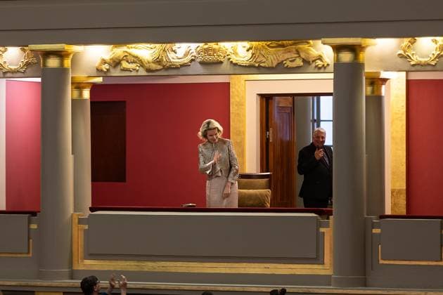 Queen Mathilde of Belgium pictured during the winner s concert of the 2026 Queen Elisabeth Cello Competition, at the Brussels Bozar concert hall, on Monday 08 June 2026. This year s edition of the competition for career-starting musicians took place from 4 to 30 May.  JAMESxARTHURxGEKIERE 176689350
