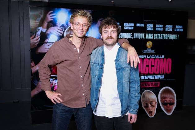 Giaccomo Premiere - Paris Xavier Lacaille and Baptiste Drapeau attendiing the photocall for the premiere of Giaccomo at UGC Cine Cite des Halles on June 8, 2026 in Paris, France. Photo by David Boyer ABACAPRESS.COM Paris France  Copyright: xBoyerxDavid ABACAx