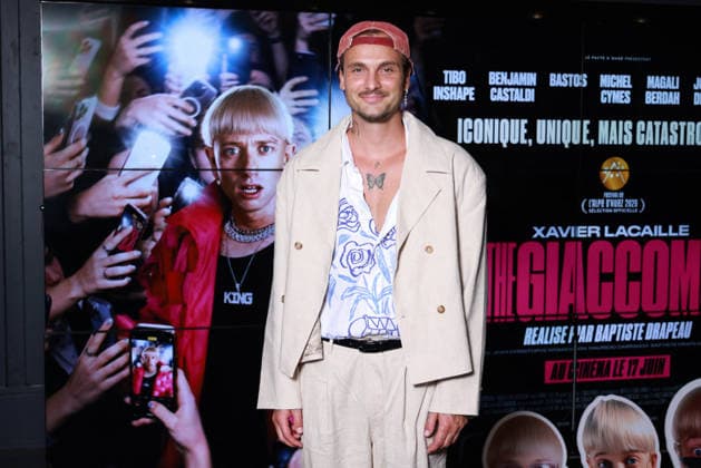 Giaccomo Premiere - Paris Bastien Grimal aka Bastos attendiing the photocall for the premiere of Giaccomo at UGC Cine Cite des Halles on June 8, 2026 in Paris, France. Photo by David Boyer ABACAPRESS.COM Paris France  Copyright: xBoyerxDavid ABACAx