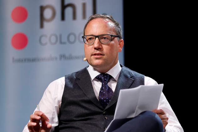 Autor Rene Scheu auf der Phil.Cologne 2026 im WDR-Funkhaus am Wallrafplatz. Die Phil.Cologne ist ein internationales Festival für Philosophie, das seit 2013 jährlich in Köln stattfindet. Köln, 08.06.2026 NRW Deutschland *** Author Rene Scheu at Phil Cologne 2026 in the WDR Funkhaus on Wallrafplatz Phil Cologne is an international festival of philosophy that has been held annually in Cologne since 2013 Cologne, 08 06 2026 NRW Germany Copyright: xChristophxHardtx