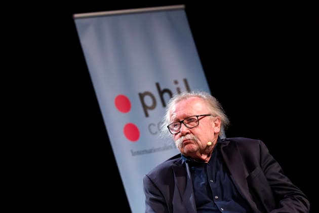 Philosoph Peter Sloterdijk auf der Phil.Cologne 2026 im WDR-Funkhaus am Wallrafplatz. Die Phil.Cologne ist ein internationales Festival für Philosophie, das seit 2013 jährlich in Köln stattfindet. Köln, 08.06.2026 NRW Deutschland *** Philosopher Peter Sloterdijk at Phil Cologne 2026 in the WDR Funkhaus on Wallrafplatz Phil Cologne is an international festival of philosophy that has been held annually in Cologne since 2013 Cologne, 08 06 2026 NRW Germany Copyright: xChristophxHardtx