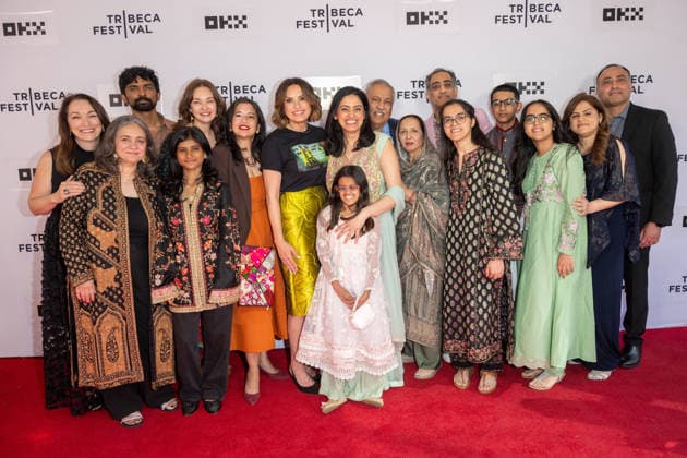 The Gymnasts of Fisherman Colony Premiere, 25th Tribeca Film Festival in New York, USA - 08 Jun 2026 Trish Adlesic, Tahera Hasan, Kalaisan Kalaichelvan, Sonia, Mariska Hargitay, Habiba Nosheen and Amar Lohana attend The Gymnasts of Fisherman Colony Premiere during the 2026 Tribeca Film Festival at SVA Theatre. New York United States Copyright: xRonxAdarx xSOPAxImagesx _radar_gymfish_06082026_03939