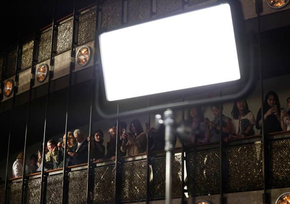 Attendees watch from the balcony and take photos of celebrities as they arrive on the red carpet at the Disclosure Day New York Premiere at David H. Koch Theater at Lincoln Center on Monday, June 8, 2026 in New York City.  NYP20260608106 JohnxAngelillo