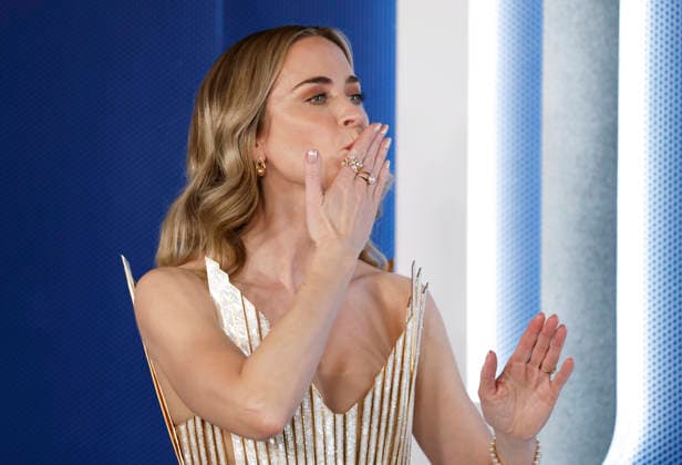 Emily Blunt arrives on the red carpet at the Disclosure Day New York Premiere at David H. Koch Theater at Lincoln Center on Monday, June 8, 2026 in New York City.  NYP20260608128 JohnxAngelillo