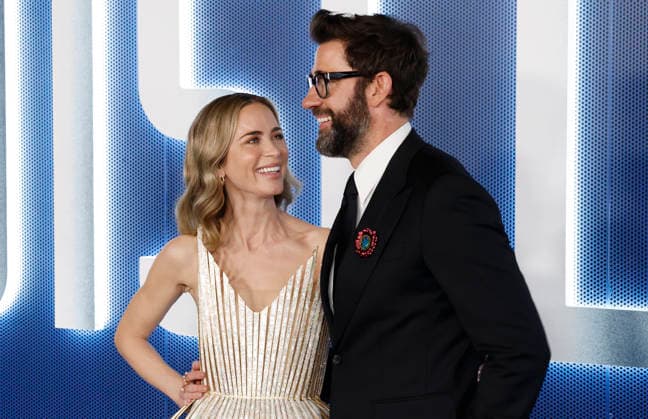 Emily Blunt and John Krasinski arrive on the red carpet at the Disclosure Day New York Premiere at David H. Koch Theater at Lincoln Center on Monday, June 8, 2026 in New York City.  NYP20260608158 JohnxAngelillo