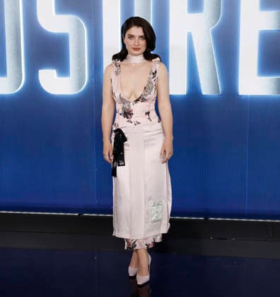 Eve Hewson arrives on the red carpet at the Disclosure Day New York Premiere at David H. Koch Theater at Lincoln Center on Monday, June 8, 2026 in New York City.  NYP20260608161 JohnxAngelillo
