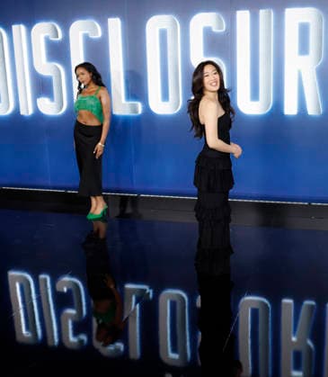 Viveca Chow and Winta Zesu arrive on the red carpet at the Disclosure Day New York Premiere at David H. Koch Theater at Lincoln Center on Monday, June 8, 2026 in New York City.  NYP20260608133 JohnxAngelillo