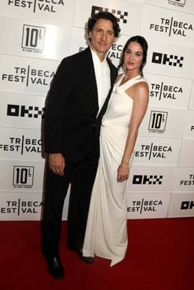 June 8, 2026, New York, New York, USA: Former Prime Minister of Canada JUSTIN TRUDEAU and singer KATY PERRY seen at the New York Premiere of Katy Perry - The Lifetimes Tour - Live From Paris during the 2026 Tribeca Film Festival at the BMCC Tribeca Performing Arts Center OKX Theater. New York USA  - ZUMAk03_ 20260608_zaf_k03_010 Copyright: xNancyxKaszermanx