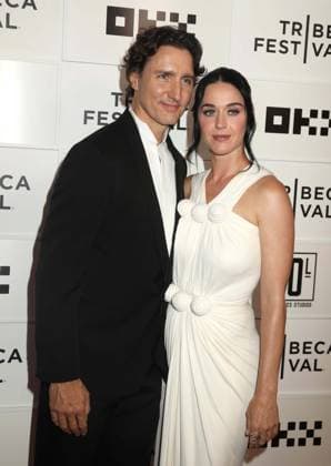 June 8, 2026, New York, New York, USA: Former Prime Minister of Canada JUSTIN TRUDEAU and singer KATY PERRY seen at the New York Premiere of Katy Perry - The Lifetimes Tour - Live From Paris during the 2026 Tribeca Film Festival at the BMCC Tribeca Performing Arts Center OKX Theater. New York USA  - ZUMAk03_ 20260608_zaf_k03_020 Copyright: xNancyxKaszermanx