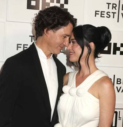June 8, 2026, New York, New York, USA: Former Prime Minister of Canada JUSTIN TRUDEAU and singer KATY PERRY seen at the New York Premiere of Katy Perry - The Lifetimes Tour - Live From Paris during the 2026 Tribeca Film Festival at the BMCC Tribeca Performing Arts Center OKX Theater. New York USA  - ZUMAk03_ 20260608_zaf_k03_025 Copyright: xNancyxKaszermanx