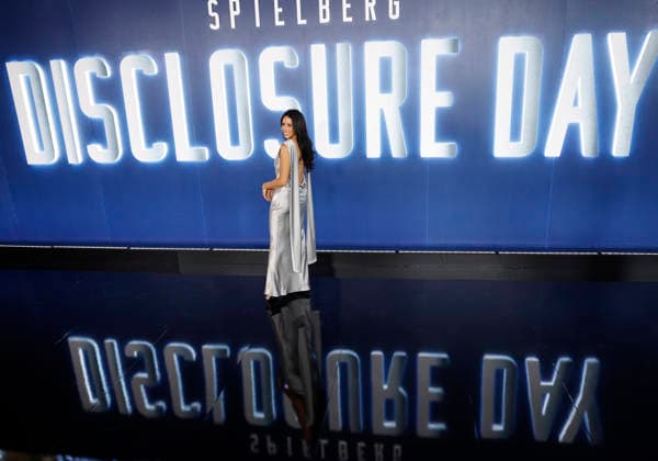 Naz Perez arrives on the red carpet at the Disclosure Day New York Premiere at David H. Koch Theater at Lincoln Center on Monday, June 8, 2026 in New York City.  NYP20260608166 JohnxAngelillo
