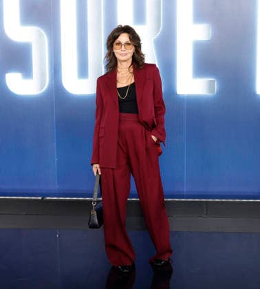 Gina Gershon arrives on the red carpet at the Disclosure Day New York Premiere at David H. Koch Theater at Lincoln Center on Monday, June 8, 2026 in New York City.  NYP20260608144 JohnxAngelillo