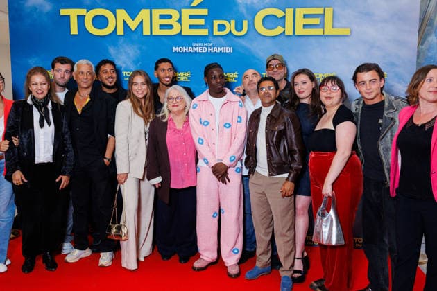 Avant premiere of Tombe du Ciel at Pathe Palace cinema Celebrities on the red carpet Mohamed Hamidi, Ilyes Djadel, Josiane Balaskovic Josiane Balasko , Frederic Testot, Jamel Debbouze et Jade Pedri 457164 2026 06 08 Paris France  Copyright: xSebastienxFremontx xStarfacex STAR_457164_035
