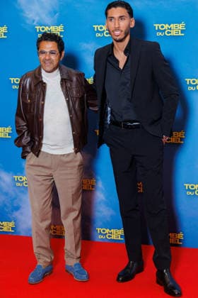 Avant premiere of Tombe du Ciel at the Pathe Palace cinema Celebrities arrive on the red carpet Jamel Debbouze and Ilyes Djadel 457164 2026 06 08 Paris France  Copyright: xSebastienxFremontx xStarfacex STAR_457164_041
