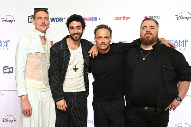 Daniel Sträßer, Eidin Jalali, Tim Sander und Tristan Seith bei der Eröffnung des 12. Seriencamp Festivals 2026 mit der Premiere der ZDF-Serie Back for More im Cinenova. Köln, 08.06.2026 *** Daniel Sträßer, Eidin Jalali, Tim Sander and Tristan Seith at the opening of the 12 Series Camp Festival 2026 with the premiere of the ZDF series Back for More at Cinenova Cologne, 08 06 2026 Foto:xC.xAdolph xFuturexImagex back_6628