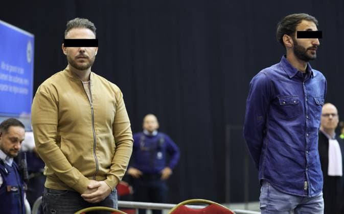 Accused Paolo Falzone and Antonino Falzone pictured during and the trial of P. and A. Falzone, at the Court of Appeal of Mons, on Tuesday 09 June 2026. The trial of the two men concerns the 2022 tragedy in Strepy-Bracquegnies, where a car plowed into a carnival parade around 5:00. Six people died at the scene, and a seventh months later in the hospital. P. Falzone is charged with seven murder and 81 attempted murder. A. Falzone with failure to render aid to a person in danger.  VIRGINIExLEFOUR 176778258