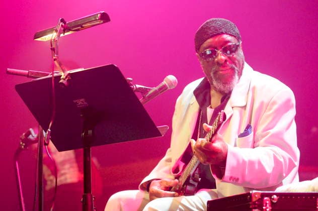 Der amerikanische Jazz-Gitarrist James Blood Ulmer beim 41. Moers Festival 2012. The American jazz guitarist James Blood Ulmer at the 41. Moers Festival 2012. Moers NRW DEU;DE;GERMANY;DEUTSCHLAND;ALLEMAGNE