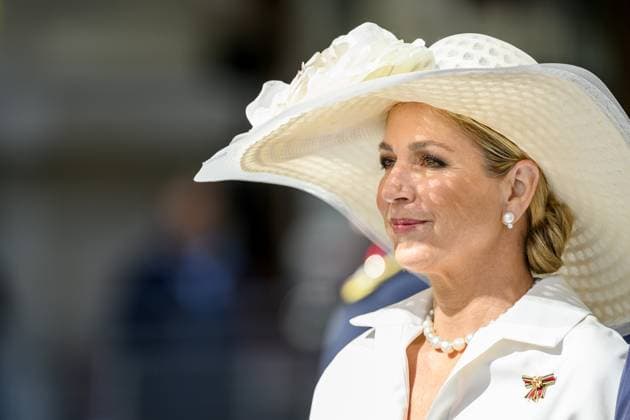 Amsterdam, The Netherlands, 2026-06-09 10:21:08 AMSTERDAM, 09-06-2026, Dam At the invitation of His Majesty King Willem-Alexander and Queen Maxima, the Federal President of Germany, Frank-Walter Steinmeier, is paying a state visit to the Netherlands. He is accompanied by his wife, Elke Büdenbender. PHOTO: NLBeeld Patrick van Emst In the photo: Welcome ceremony - King Willem-Alexander and Queen Maxima officially welcome the German Federal President and Mrs. Büdenbender at Dam Square in Amsterdam. Credit: NL Beeld Patrick van Emst  Copyright: xx x