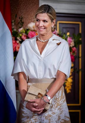09-06-2026 Amsterdam Queen Maxima during the pressstatement after the welcome ceremony at the Dam palace on the 1st day of the 3 day statevisit to the Netherlands in Amsterdam. Â  Copyright: xPPEx