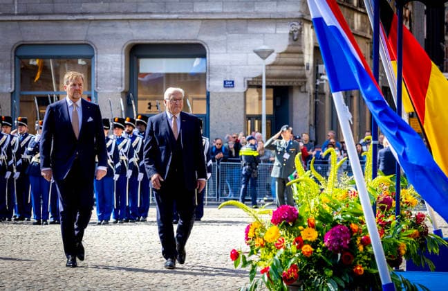 09-06-2026 Amsterdam King Willem-Alexander and Federal President of Germany Frank-Walter Steinmeier on the 1st day of the 3 day statevisit to the Netherlands. Â  Copyright: xPPEx