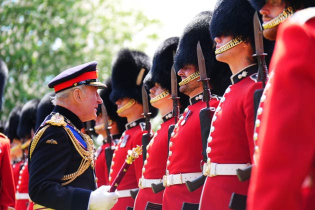 . 09 06 2026. London, United Kingdom. King Charles III and Queen Camilla present new Colours to the 1st Battalion Grenadier Guards at Buckingham Palace in London.  xPoolx xi-Imagesx IIM-26818-0024