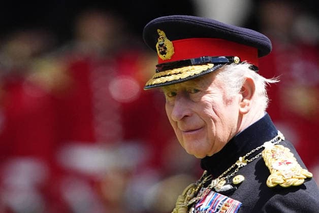 . 09 06 2026. London, United Kingdom. King Charles III and Queen Camilla present new Colours to the 1st Battalion Grenadier Guards at Buckingham Palace in London.  xPoolx xi-Imagesx IIM-26818-0046