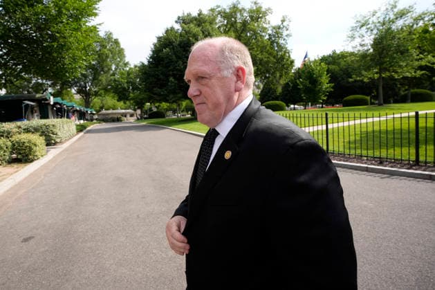 Tom Homan speaks to reporters - Washington White House Border czar Tom Homan speaks to members of the media outside the White House in Washington on June 9, 2026. Photo by Yuri Gripas ABACAPRESS.COM Washington DC United States  Copyright: xGripasxYuri ABACAx