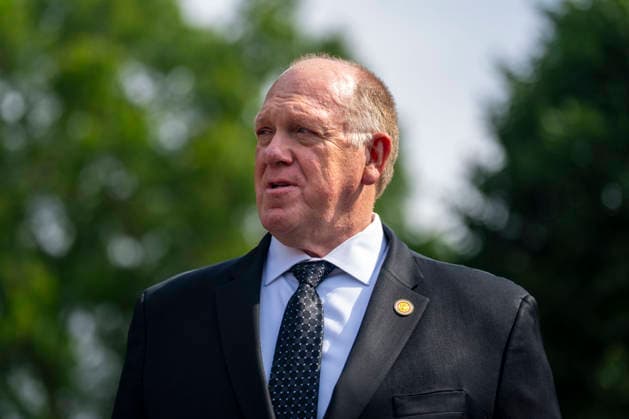 White House Border Czar Tom Homan speaks to the press outside the White House in Washington, DC on Tuesday, June 9, 2026.  WAP20260609369 BONNIExCASH