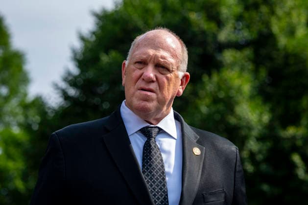 White House Border Czar Tom Homan speaks to the press outside the White House in Washington, DC on Tuesday, June 9, 2026.  WAP20260609372 BONNIExCASH
