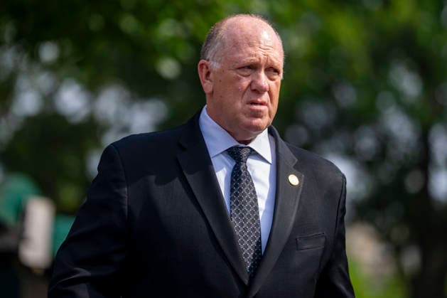 White House Border Czar Tom Homan walks to speak to the press outside the White House in Washington, DC on Tuesday, June 9, 2026.  WAP20260609368 BONNIExCASH