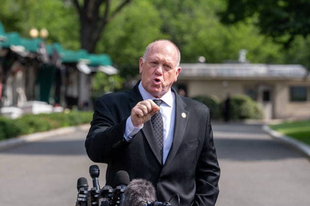 June 9, 2026, Washington, Dc, United States: White House Border Czar Tom Homan speaks to the White House press corps about the upcoming New York ICE surge on June 9, 2026. Washington United States - ZUMAl312 20260609_znp_l312_008 Copyright: xAndrewxLeydenx