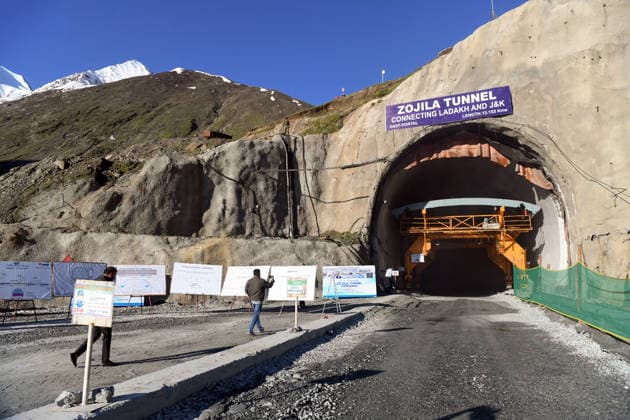 Final Breakthrough Ceremony of the Zojila Tunnel; Nitin Gadkari, J&K CM, & state LG to attend Kargil Ladakh , Jun 09 (ANI): A view of the world s longest single-tube bidirectional Zojila Tunnel ahead of its final breakthrough ceremony at Minamarg, in Kargil on Tuesday. Kargil Ladakh India Copyright: xANIx ANI_20260609073