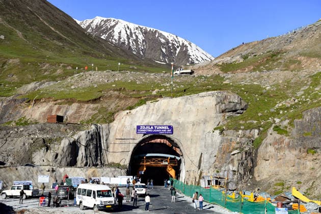 Final Breakthrough Ceremony of the Zojila Tunnel; Nitin Gadkari, J&K CM, & J&K LG to attend Kargil Ladakh , Jun 09 (ANI): A view of the world s longest single-tube bidirectional Zojila Tunnel ahead of its final breakthrough ceremony at Minamarg, in Kargil on Tuesday. Kargil Ladakh India Copyright: xANIx ANI_20260609075