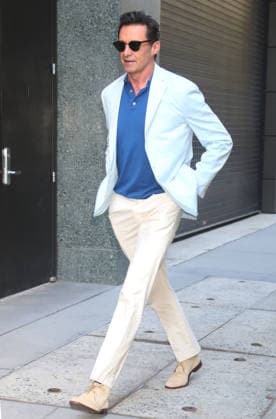 New York NY June 08: Hugh Jackman on Good Morning America to talk about new movie The Death of Robinhood in New York. June 08, 2026. Copyright: xRW Mediapunchx