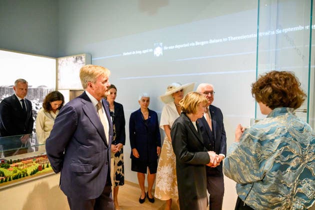 State visit of the Federal President of Germany. Amsterdam, the Netherlands. 9 Jun 2026 King Willem-Alexander, Queen Maxima, Federal President Frank-Walter Steinmeier, Elke Budenbender at the Holocaust Museum in Amsterdam, on the first day of the German president s three-day state visit to the Netherlands. Amsterdam The Netherlands  Copyright: xDPPA PatrickxvanxEmstx