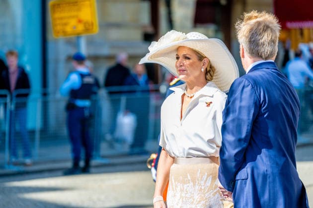 State visit of the Federal President of Germany - welcome ceremony. Amsterdam, the Netherlands. 9 Jun 2026 King Willem-Alexander, Queen Maxima, President Frank-Walter Steinmeier, Every Budenbender at the welcome ceremony on Dam Square in front of the Royal Palace in Amsterdam, on the first day of the three-day state visit of the German Federal President to the Netherlands. Amsterdam Nederland  Copyright: xMischaxSchoemakerx