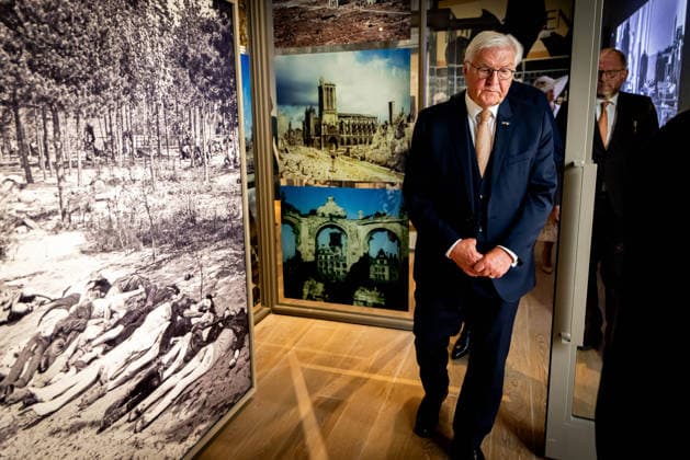State visit of the Federal President of Germany. Amsterdam, the Netherlands. 9 Jun 2026 Federal President Frank-Walter Steinmeier at the Holocaust Museum in Amsterdam, on the first day of the German president s three-day state visit to the Netherlands. Amsterdam The Netherlands  Copyright: xDPPA PatrickxvanxKatwijkx