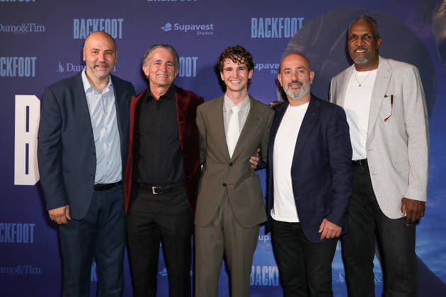 June 9, 2026: DAMIAN HEMPSTEAD (C) attends the Australian Premiere of Backfoot at Hoyts Entertainment Quarter on June 09, 2026 in Sydney, Australia  - ZUMAa155 20260609_aaa_a155_077 Copyright: xChristopherxKhouryx