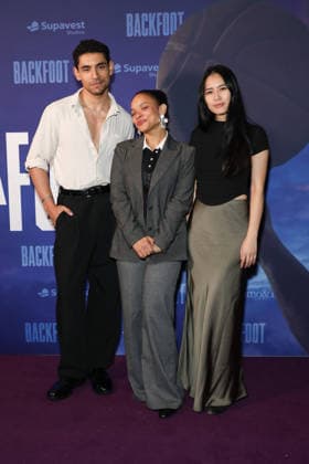 June 9, 2026: DARIUS WILLIAMS, SISI STRINGER and ANA THU NGUYEN attend the Australian Premiere of Backfoot at Hoyts Entertainment Quarter on June 09, 2026 in Sydney, Australia  - ZUMAa155 20260609_aaa_a155_092 Copyright: xChristopherxKhouryx
