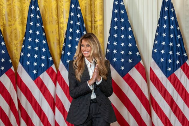 June 9, 2026, Washington, Dc, United States: First Lady Melania Trump honors AmericaÃ¢â‚¬â ¢s next generation of leading artificial intelligence innovators during the Presidential AI Challenge Awards Ceremony in Washington, D.C., on June 9, 2026. The event recognized outstanding student achievement and innovation in artificial intelligence. Washington United States - ZUMAl312 20260609_znp_l312_019 Copyright: xAndrewxLeydenx