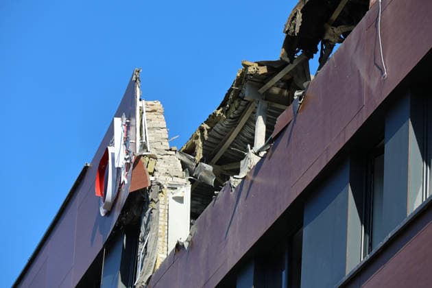 Russian army launches large-scale drone attack on Kharkiv A building is damaged in Kharkiv, Ukraine, on June 9, 2026, following a drone strike. The incident results in injuries to 15 people, including three children. Kharkiv Ukraine  Copyright: xViacheslavxMadiievskyix originalFilename: ukrinform-russiana260609_npczT.jpg