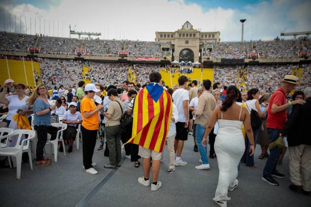 Pope Leo XIV presides over the prayer vigil at the Olympic Stadium Lluís Companys Atmosphere prior to the prayer vigil with Pope Leo XIV, at the Olympic Stadium Lluís Companys, on June 9, 2026, in Barcelona, Catalunya Espana This vigil is one of the most important events during the Pontiffs stay in Barcelona and is expected to be attended by some 60,000 people inside the stadium and thousands more faithful are expected to gather in the surrounding area 09 JUNE 2026 VIGILIA POOL PAPA VIGILIA CATALUÑA Kike Ricó Barcelona Catalunya Catalunya Catalunya Espana  Copyright: xKikexRicon EuropaxPress Poolx 7584751