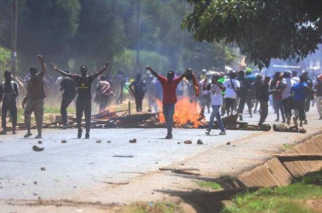Protest held in Kenya against planned U.S. Ebola quarantine facility NANYUKI, KENYA - JUNE 09: Protesters gather near Laikipia Air Base to demonstrate against a planned U.S. Ebola quarantine facility in Nanyuki, Kenya on June 09, 2026. Kenyan police used water cannons and tear gas to disperse the demonstrators who blocked roads and set fires in protest of the proposed 50-bed unit intended for American citizens exposed to the virus. Lucas Mukasa Anadolu Nanyuki Kenya. Editorial use only. Please get in touch for any other usage.  Copyright: x2026xAnadoluxLucasxMukasax
