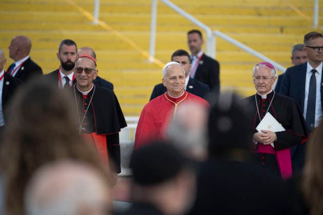 June 9, 2026, Barcelona, Barcelona, Spain: the Olympic Stadium fills to capacity for a Mass with the presence of Pope Leo XIV on the first day of his visit to Barcelona..In the pic :Pope Leo XIV Barcelona Spain  - ZUMAr179 20260609_zip_r179_053 Copyright: xEricxRenomx